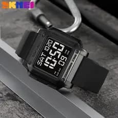 PROTOOL SKMEI Dual Time Moda 50m À Prova D'água Digital Sport Watch LED Chronograph Alarm Contagem Regressiva Watch