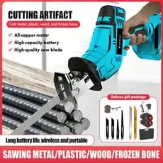 PROTOOL Victool Serra Sabre sem Fio com Bateria de Lítio 21V para Corte de Madeira e Metal