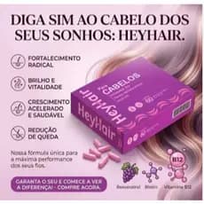 KIT COM 2 UN FORTALECEDOR CABELOS  HeyHair – Cuidado Completo para Seus Cabelos