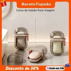 Caixa de Sabonete Portátil Drenagem Eficiente e Design Sofisticado Caixa de sabão portátil