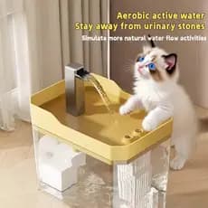 USB Automático Para Gato Fonte de Água Automática 1,5L com Filtro para Pets Bebedouro