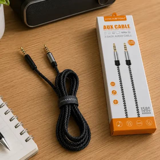 Cabo Auxiliar P2 X P2 Hmaston XT21 Reforçado Malha Trançada Premium