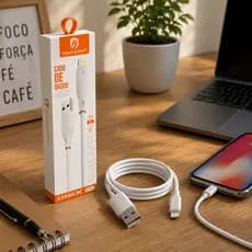 Cabo USB para IPhone IOS 4.8A 1 Metro Alta Durabilidade para Carregamento E Transferência