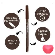 Lápis Para Olhos Luisance 365 Marrom A Prova D´água Hipoalergênico L5202