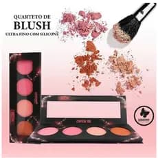 Quarteto de Blush Ultra Fino Ludurana(Nova embalagem do fabricante)--B00219