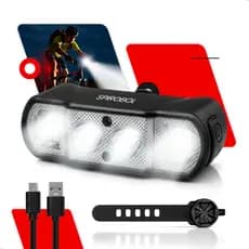 Farol Bike led pontente Recarregável Usb bicicleta Dianteiro traseiro lanterna Ipx4.0 Sensor Gestos