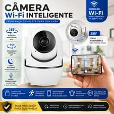 Câmera WiFi Noturna Segurança IP44 HD Visão Monitoramento