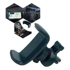Suporte veicular para Carro Celular Saída Ar Grampo 360°Giratório Universal Multifuncional