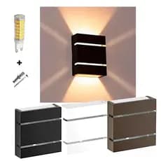 Arandela De Parede Com Lâmpada Inclusa Led G9 5W Branco Frio 110 Volts