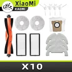 Qyfz adequado para Xiaomi robô X10 B102GL robô aspirador de pó acessórios principais escova lateral principal filtro de