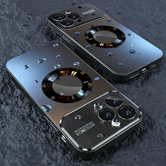Capa De Telefone De Vidro Fosco De Carregamento Magnético Sem Fio De Luxo Para iPhone 17 16 15 14 13 12 Pro Max Plus Ult