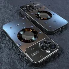 Capa De Telefone De Vidro Fosco De Carregamento Magnético Sem Fio De Luxo Para iPhone 17 16 15 14 13 12 Pro Max Plus Ult
