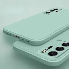 Para Vivo V21 V20 V19 Neo V17 V15 Pro V7 Plus V5 Lite Quadrado Macio TPU Doce Cor Silicone Caso À Prova De Choque Capa