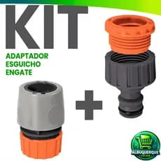 Conexões  Engate Rápido 1/2 bico Com Adaptador 1/2 x 3/4  +  Conector Mangueira 1/2 Tramontina