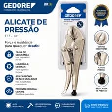 ALICATE DE PRESSÃO GEDORE BLUE 137-10 ORIGINAL FERRAMENTA PROFISSIONAL 10"