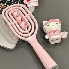 EMCH > Kawaii Hello Kitty Kuromi Cinnamoroll Pente De Massagem Oco Airbag De Cabo Longo Para Meninas Presentes De Aniver