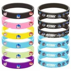 Novo Sonic Dos Desenhos Animados Pulseira De silicone Acessórios Das Crianças Festa De Aniversário Decoração Presente
