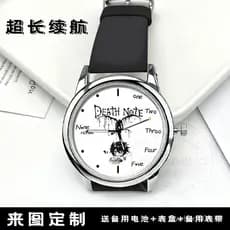 Relógio de quartzo à prova d'água Death Note L·Lawliet Yagami Light, relógio de cristal para estudantes, adequado para p