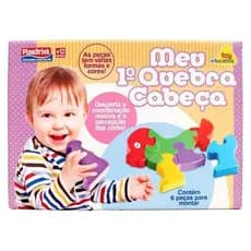 Quebra Cabeça Com 6 Peças Meu Primeiro Quebra Cabeça - Peças GRANDES e COLORIDAS