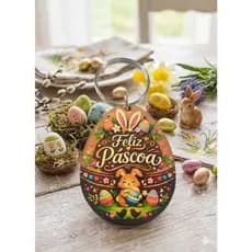 Chaveiros Dolce Pasqua™ MDF Lembrancinha de Páscoa Kit com Argola Corte a Laser Presente Escolas Eventos