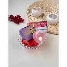 Kit vela para massagem - Óleo com aroma algodão doce + Jogo raspadinha do beijo