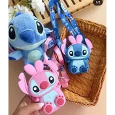 Disney Série Ponto Saco Das Crianças Bonito Dos Desenhos Animados De silicone crossbody Moeda Bolsa