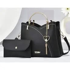 Bolsa Feminina da Moda Estilo Coreano Bloco de Cor Bolsa de Ombro Única