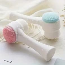 Escova Limpeza Facial 2 Em 1 Aparelho Massagem Esponja Face Escova De Limpeza De Cravos