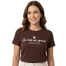 Camiseta T-Shirt Cristã Confortável Algodão Estampada Moda Qualidade Premium Básica