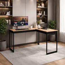 Mesa Em L Estilo Industrial Escrivaninha De Canto Escritório Estudo  Home Office Escritório Moderna