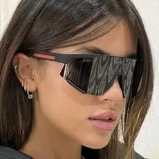 Novo estilo óculos de ciclismo feminino Anti-ultravioleta conjunto grande quadro óculos de sol esportes ao ar livre colo