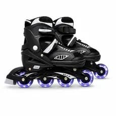 Patins New Inline Roller Semi Pró Ajustavel Regulavel Rodinhas de LED
