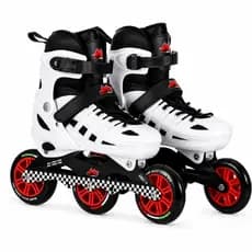 Patins Profissional Roller Inline 3 Rodas - Rodas 100mm | Alta Performance | Suporta até 120kg + Bolsa