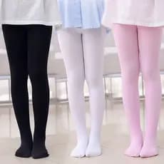 kit com 3 Meias calça infantil Meia Grossa Frio Inverno Menina preta branca Estampa 1a 12 anos