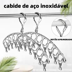 Varal 20 Prendedores Para Roupa Intima Para Calcinha Meia Cueca  Reforçado inox 20 Prendedores