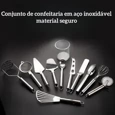 Conjunto de 12 peças de talheres de aço inoxidável de luxo para cozinha (série de aço inoxidável de alta qualidade) Incl