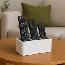 Organizador Porta Controle com 3 Divisórias – Ideal para TV e Ar