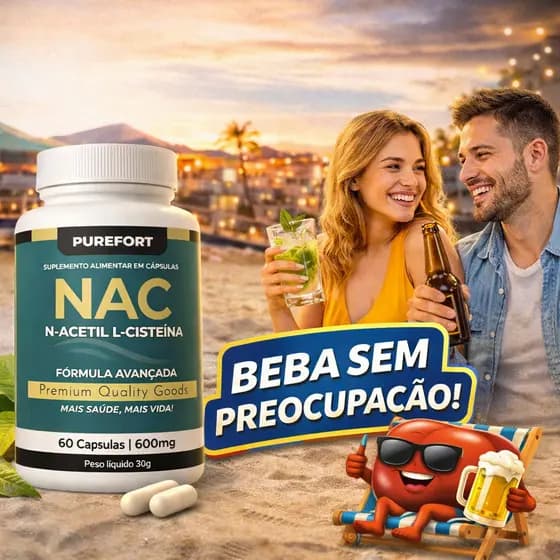 NAC Purefort | Suple'mento Natural | Desin'tox e Bem-Estar | Premium