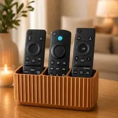 Porta Controle Remoto Decorativo Cobre para Sala | Organizador de Mesa Porta Objetos Casa