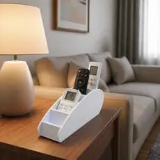 Porta Controle Remoto Porta Jóias e Trecos 5 compartimentos Elegante Home Decore Várias Cores