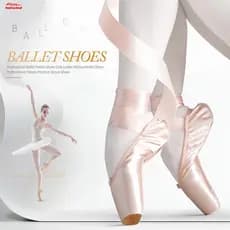 HOTWIND Sapatos Profissionais De Ponta De Ballet De Fita