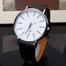Casual Homens Quartz Relógios Unissex Relógio De Pulso De Luxo Design Clássico De Marca Masculino Pulseira De Couro Wact