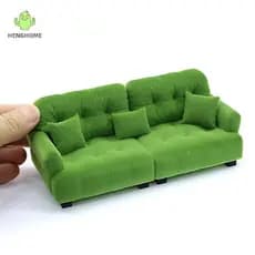 HENGHOME Simulação De Casa De Bonecas Reunindo Sofá Modelo Mini Sala De Estar Móveis Decoração Acessórios Fingir Jogar B