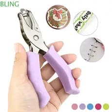 BLING Perfurador De Furo Único , Papel Pequeno Com Redondo De 6mm , Alça Antiderrapante DIY Circular Portátil