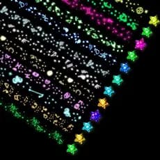 10 Cores 210 Folhas Noctilucent Star Origami Tiras De Papel Feito A Mão Lucky