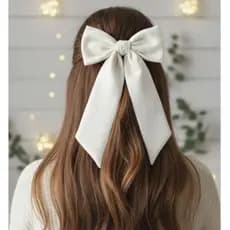 Laço De Cabelo Bordado Laise Com Presilha Adulto Elegante Feminino