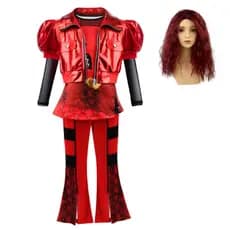 Fantasia de Halloween para Meninas, Capuchinho Vermelho, Traje de Festa de Desenho Animado, Vestido de Princesa 3 Peças