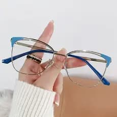Óculos De Luz Anti-Azul SUCHENBR , Quadrado De Metal Para Proteção Ocular , Bloqueio