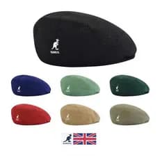 Boina Canguru Preta Kangol De Masculino E Feminino Fino Chapéu De Verão Maré Ins Retrô Invertido