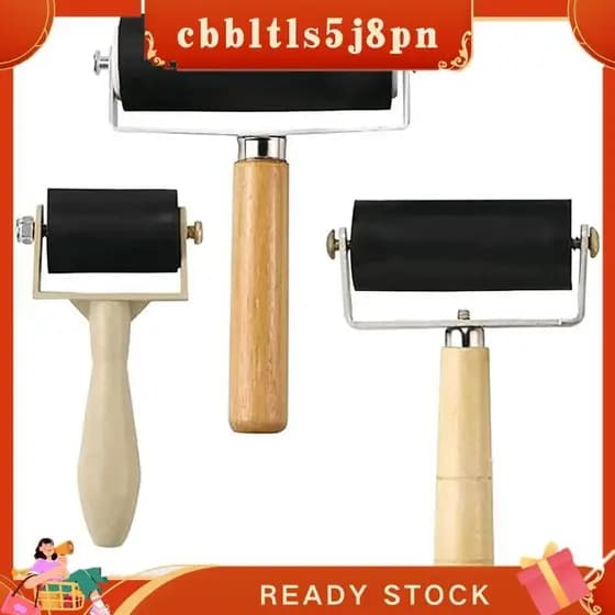 cbbltls5j8pn Rolo De Borracha Brayer De 3 Pacotes Artesanato Artístico De 1.4/2.4/4 Polegadas Para Impressão , Tinta , P